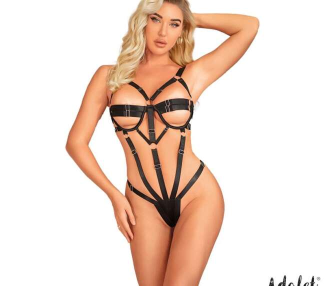 Bianca Teddy with Straps Thong Style