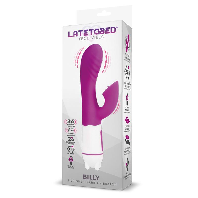 Billy USB Vibrator 36 Functions Silicone Purple – Image 3