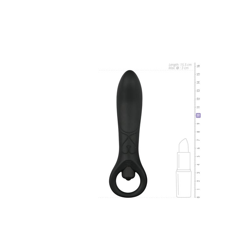 Anal Vibrator Silicone Black – Image 6