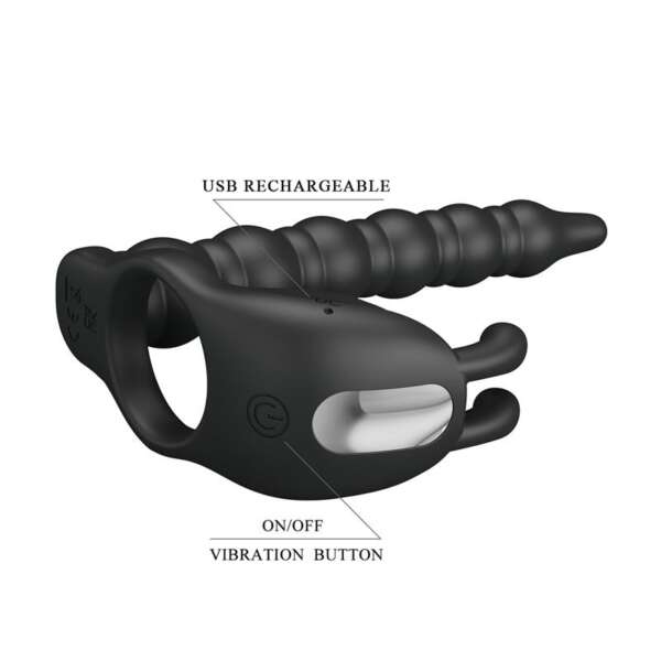 Blackney Cock Ring Vibrator Plug Silicone – Image 5