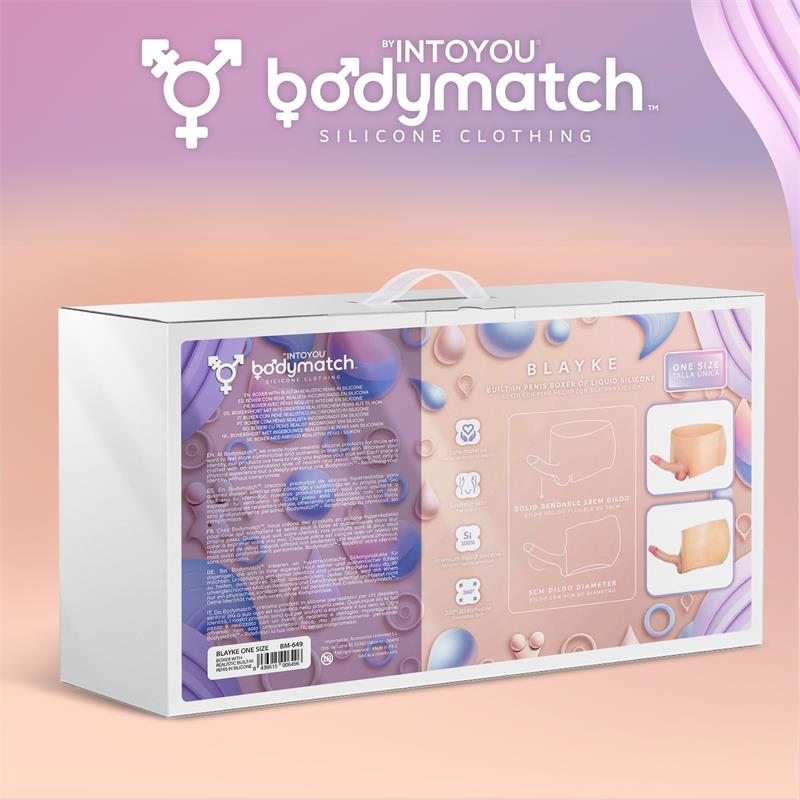 Blayke Boxer with 18 cm Built-in Penis Liquid Silicone One Size – Image 3