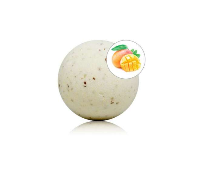 Bomba de Baño Mango 150 gr con Pétalos de Rosa