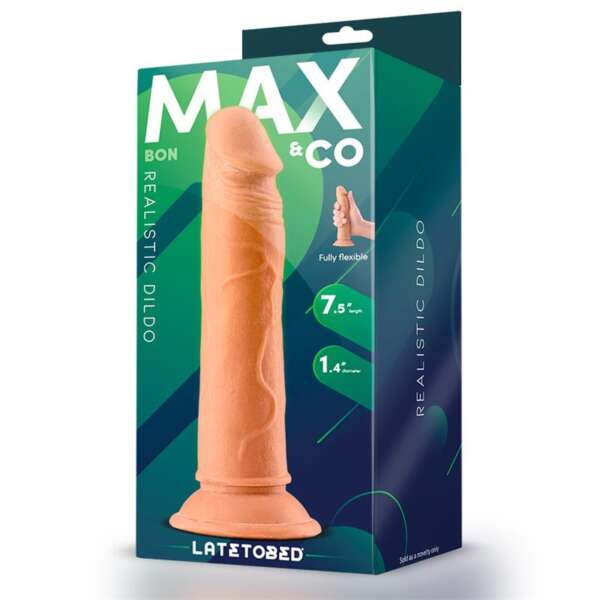 Bon Realistic Dildo with Suction Cup 7.5 Flesh – Image 4