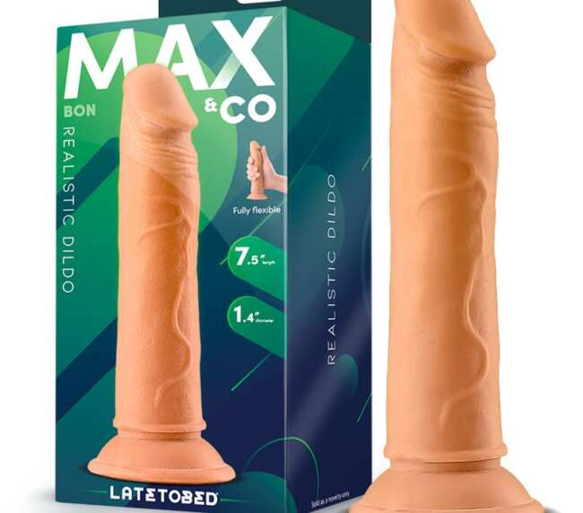 Bon Realistic Dildo with Suction Cup 7.5 Flesh