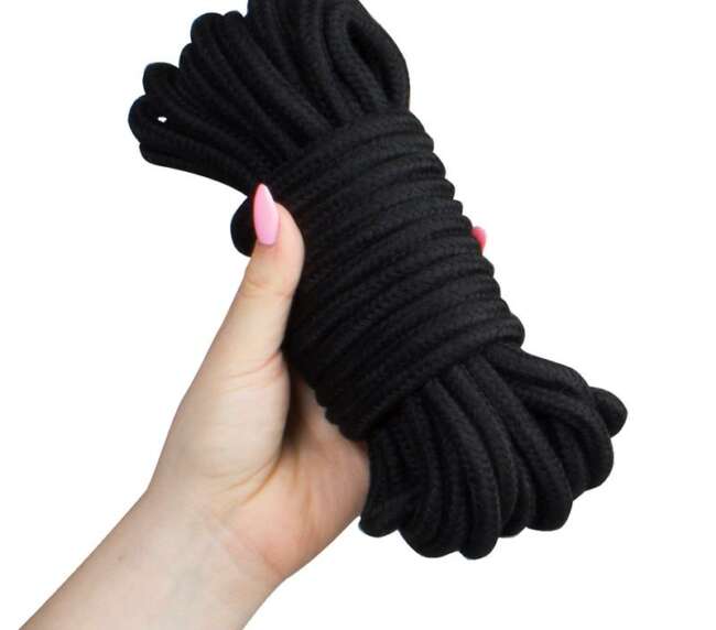 Corde de bondage 10 m Noir