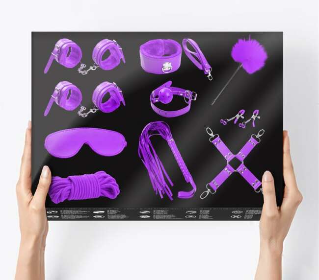 Bondage Set 10 Pieces Purple
