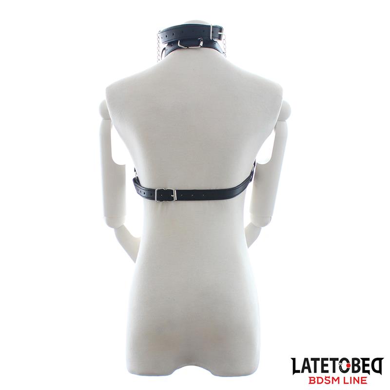 Bondage Strap Bra with Gag and Nipple Clamps – Image 6