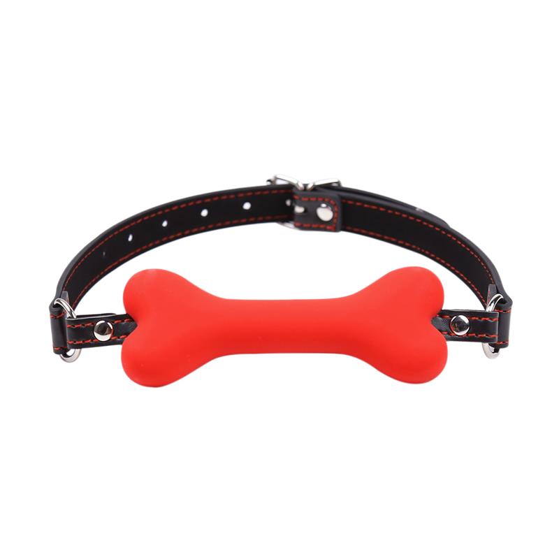 Bone Gag Ball Red – Image 5