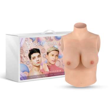 Booskin Realistic Breast Form D Cup Liquid Silicone