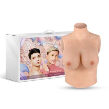 Booskin Realistic Breast Form E Cup Liquid Silicone