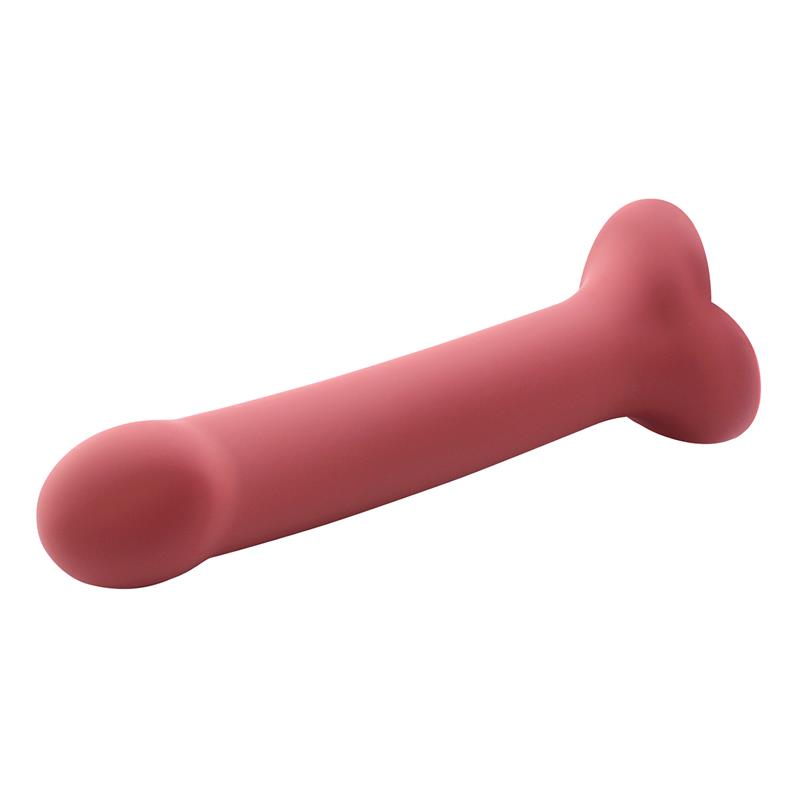 Bouncy Liquid Silicone Dildo Hiper Flexible 6.5 - 16.5 cm Size S Burgundy – Image 4
