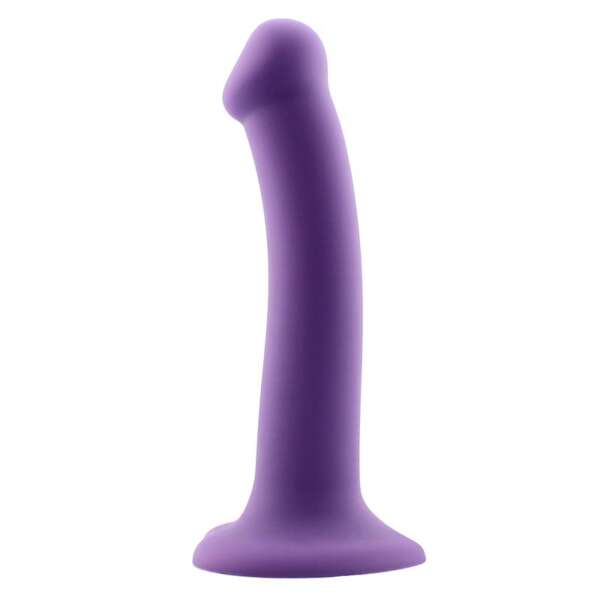 Bouncy Liquid Silicone Dildo Hiper Flexible 7 - 18 cm Size M Purple – Image 3