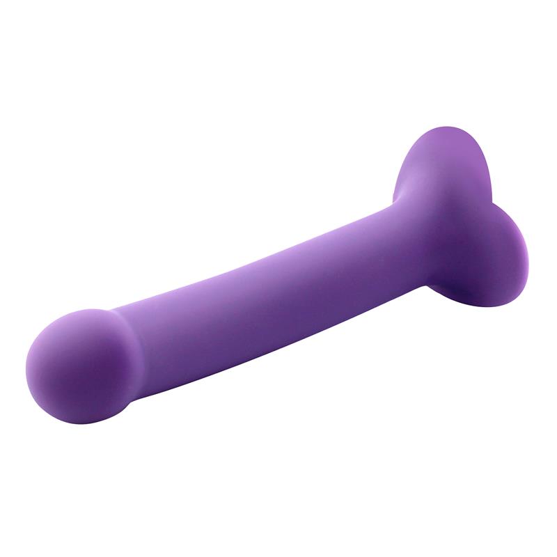 Bouncy Liquid Silicone Dildo Hiper Flexible 7.5 - 19 cm Size L Purple – Image 4