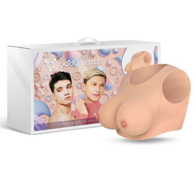 Bowie Realistic Breast Form E Cup Liquid Silicone