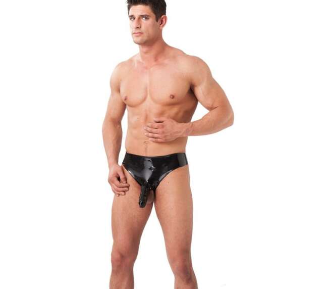 Boxeador con Consolador Látex