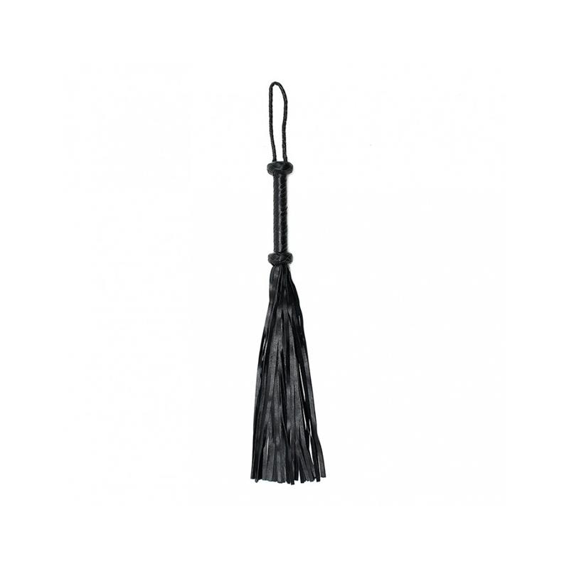 Braided Flogger Leather Black – Image 3