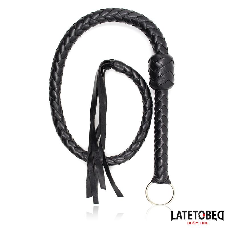 Braided Whip Black 116cm – Image 4