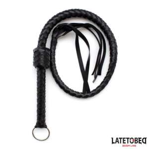 Braided Whip Black 116cm
