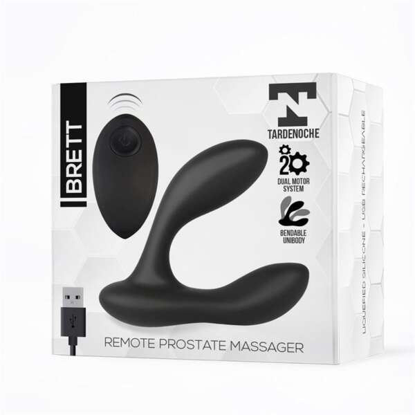 Brett Prostate Massager Remote Control USB Liquid Silicone – Image 10