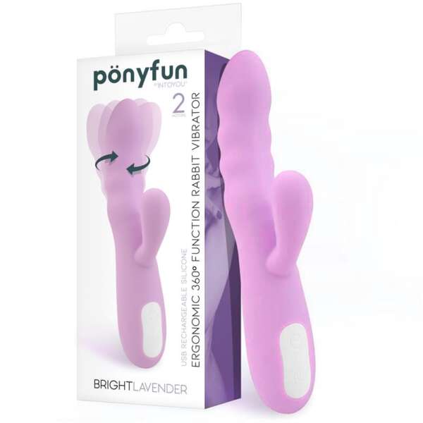 Brightlavender Vibe and Rotator Double Motor 360º USB Silicone