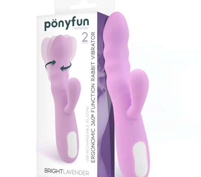 Brightlavender Vibe and Rotator Double Motor 360º USB Silicone