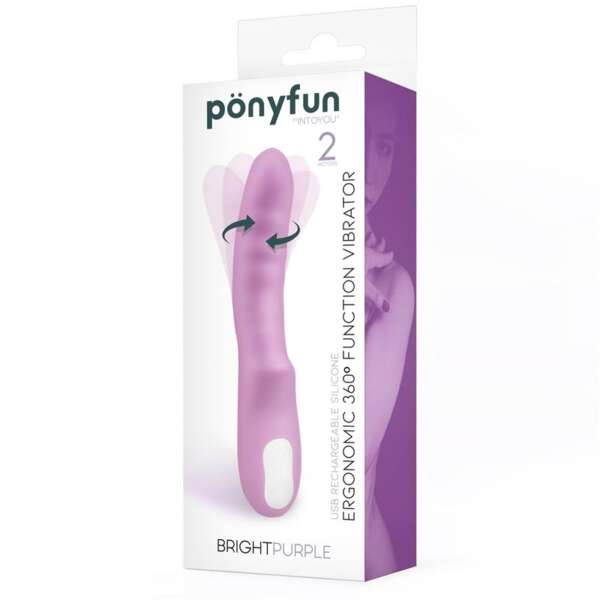 Brightpurple Vibe y Rotator Double Motor 360º USB Silicone – Image 5