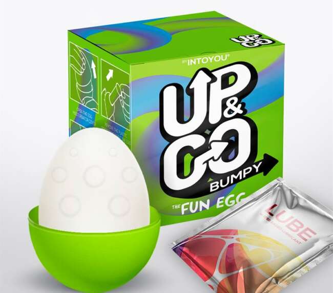 Bumpy Masturbator Egg Elastic Green