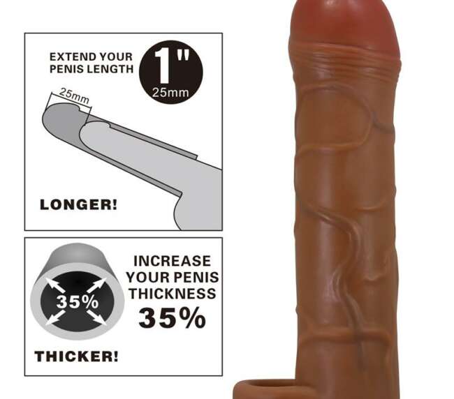 Manchon pour pénis étendu à l'oignon