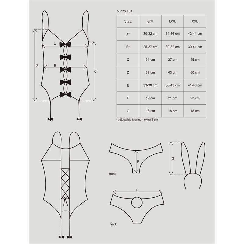 Bunny 4 pcs Bunny Costume Size L/XL – Image 7