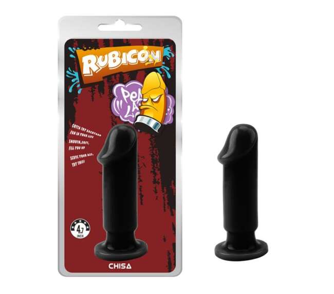 Butt Plug Evil Size M 12.5 x 3.7 cm Black