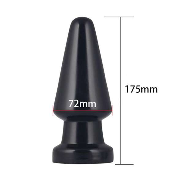 Butt Plug King Sized Anal Shocker 7 Black – Image 4