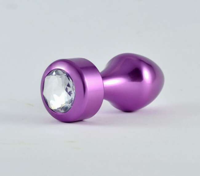 Butt Plug Purple Rosebud with Jewel