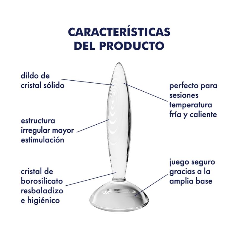 Butt Plug Sparkling Crystal Hot and Cold Clear – Image 7