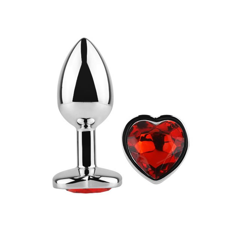 Butt Plug with Heart Jewel Corazón Red Scarlet Size M – Image 7
