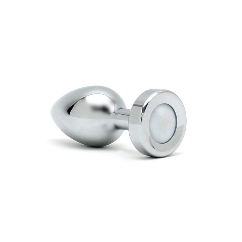 Butt Plug with Led Lights Pisa Silver – Image 5