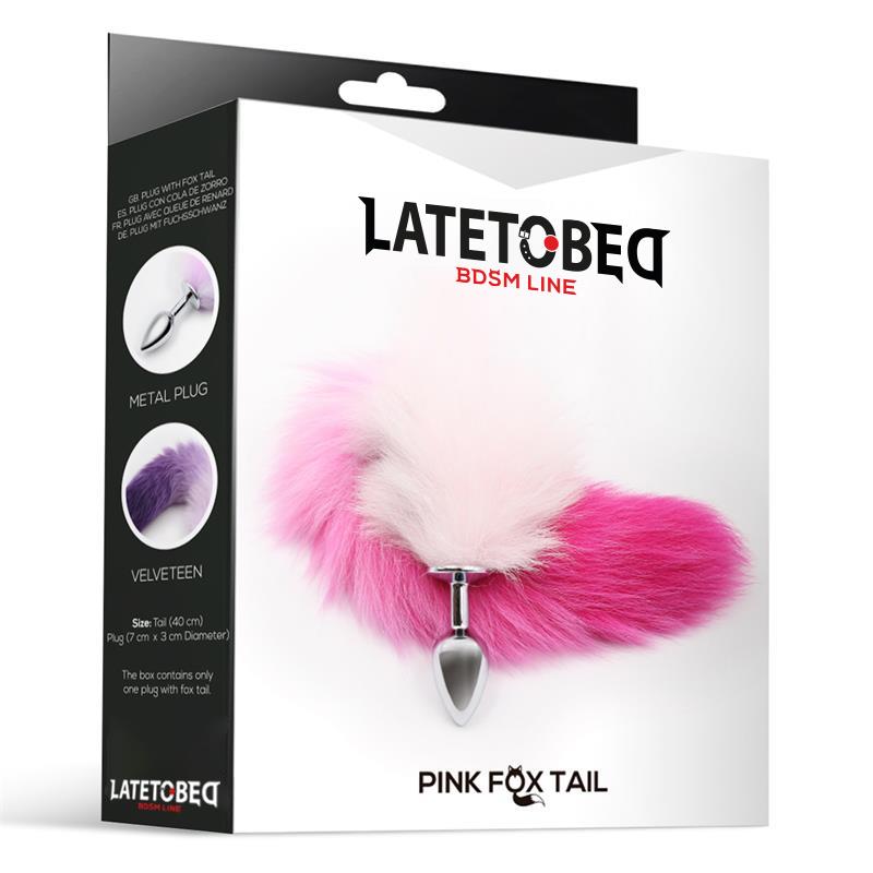Butt Plug with Pink and White Tail Size S – Image 4
