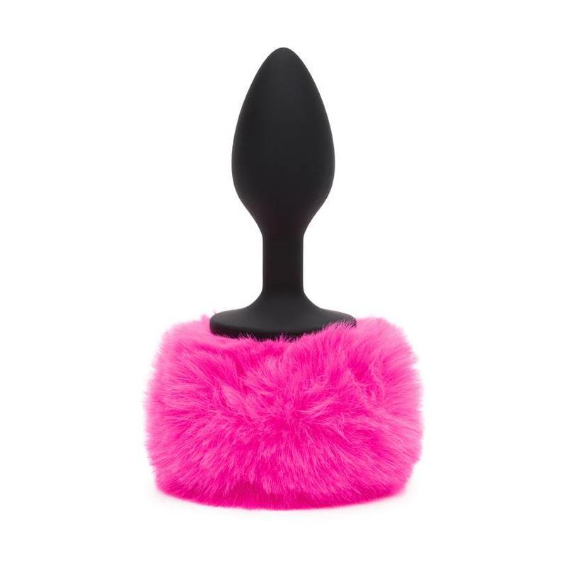 Butt Plug with Pink Fur Tail Small – Image 3