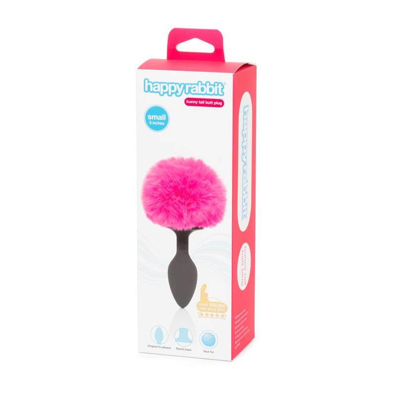 Butt Plug with Pink Fur Tail Small – Image 4
