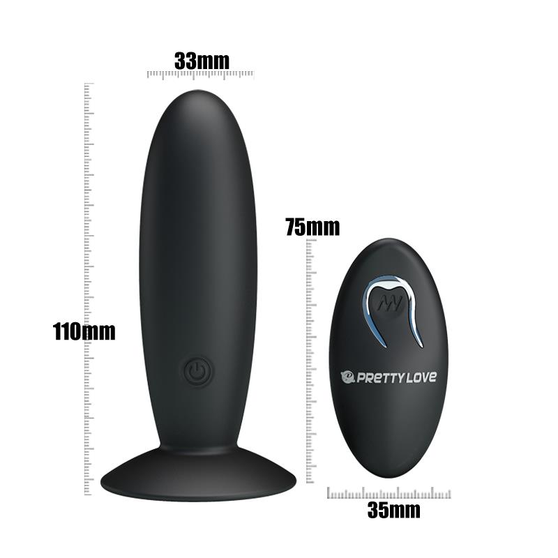 Butt Plug with Remote Control Black – Image 3