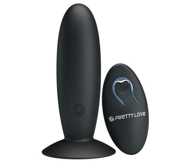 Butt Plug with Remote Control Black