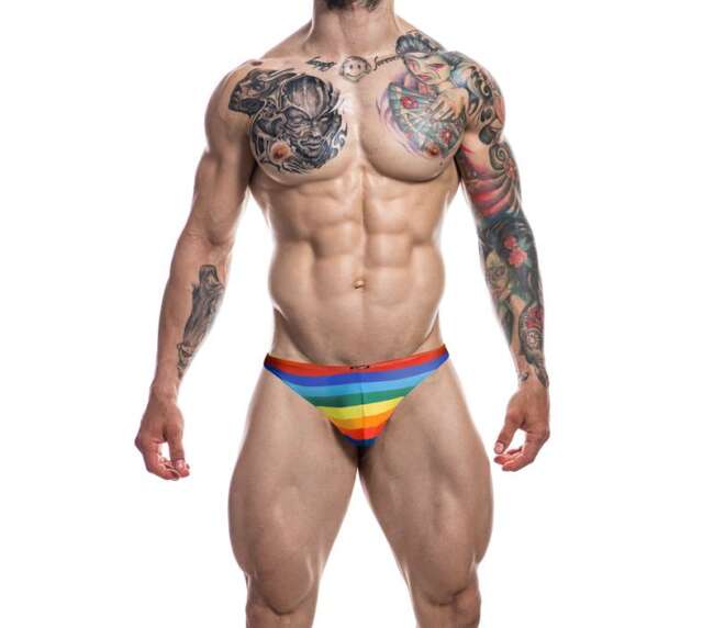 C4M03 Tanga clásico arco iris