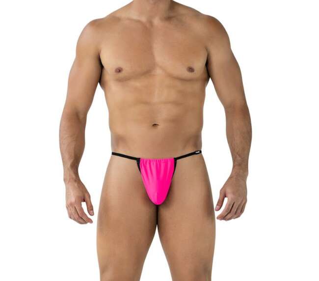 C4MSPX04 Fluo Pouch V-String Hot Pink