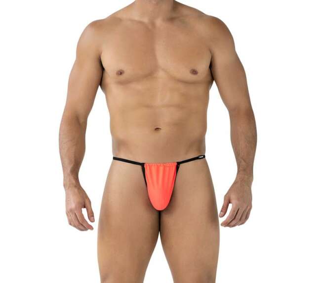 C4MSPX04 Fluo Pouch V-String Tangerine