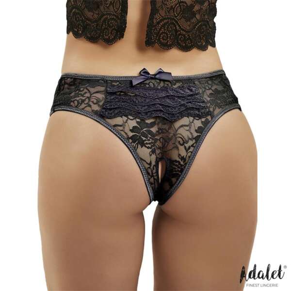 Camila Open crotch Panties with Floral Lace – Image 4