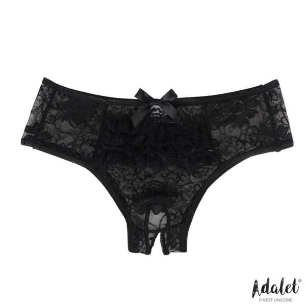 Camila Open crotch Panties with Floral Lace – Image 5