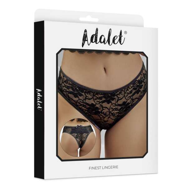 Camila Open crotch Panties with Floral Lace – Image 6