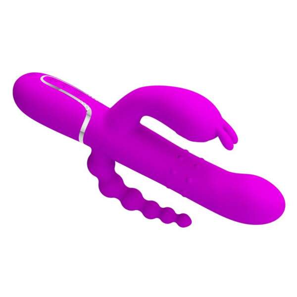 Cammy 4 in 1 Vibe with Rotating Balls and Anal Chain – Image 3