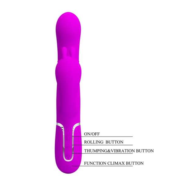 Cammy 4 in 1 Vibe with Rotating Balls and Anal Chain – Image 6