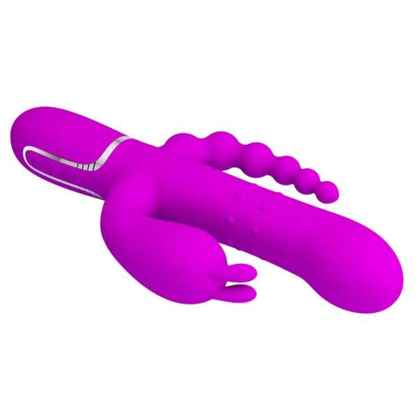 Cammy 4 in 1 Vibe with Rotating Balls and Anal Chain – Image 10