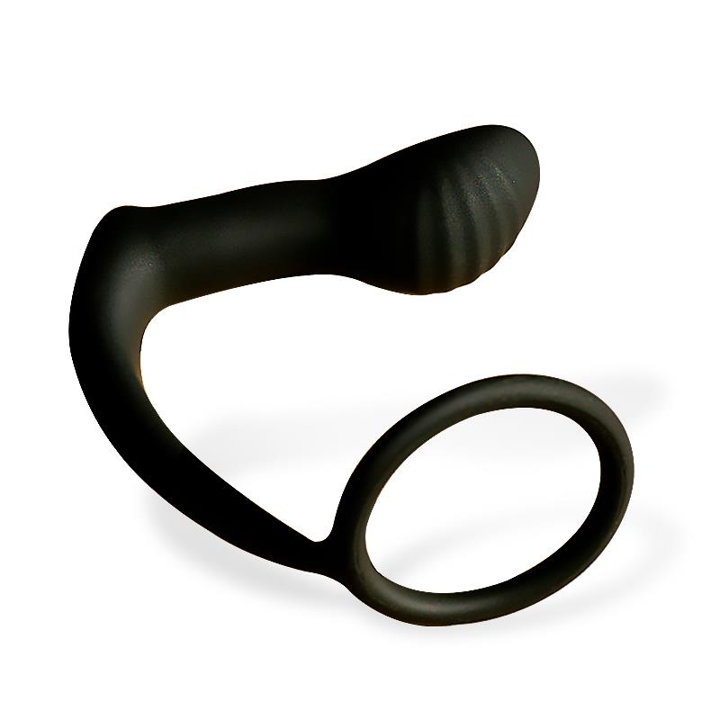 Carnelian Vibrating Anal Plug with Penis Ring – Image 5